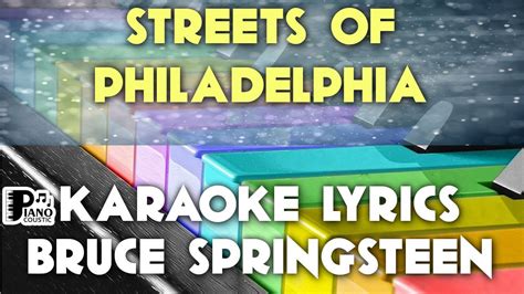 Streets Of Philadelphia Bruce Springsteen Karaoke Lyrics Yamaha Psr S975 Youtube