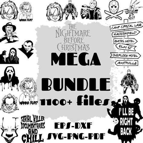 Big Horror Svg Bundle Halloween Horror Svg Horror Friends Sv Inspire