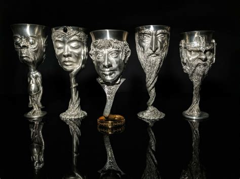 Royal Selangor Pewter Lord Of Rings Goblets