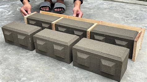 I Create Multiple Cement Lego Bricks From Pallets At Once Bricks With