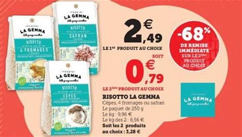 Offre Risotto Au Safran La Gemma Chez Intermarche Hyper