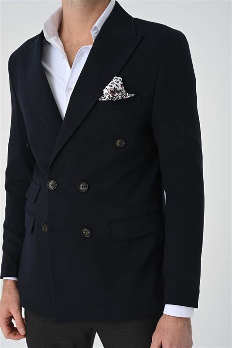 Slim Fit Double Breasted Men S Jacket