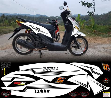 Sticker Striping Honda Beat Pop Putih Lis Varian Lazada Indonesia