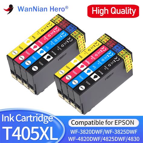 Cartucho De Tinta Compatible Con Epson 405XL T405XL T405XXL WF 3820DWF