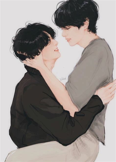 Taekook Fan Art In Vkook Fanart Bts Fanart Fan Art Images And