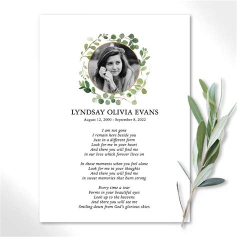 Poems For Funerals And Memorial Services Remembering Your Loved One