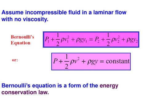 Fluids In Motion The Equations That Follow Are Applied When A Moving