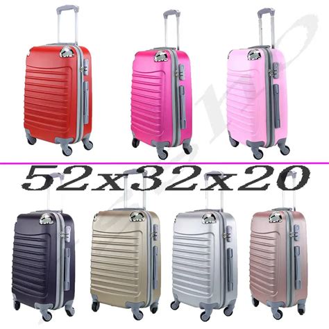 Valise D Avion 4 Roues En ABS Rigide Valise De Voyage Cabine Chariot