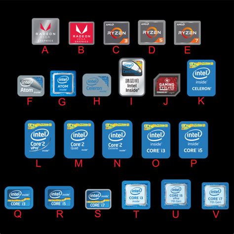 Jual Sticker intel Sticker amd Sticker Processor Sticker pc sticker ...