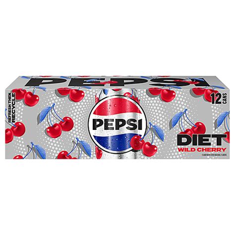 Pepsi Cola Diet Wild Cherry 12 Ea Soda And Mixers Reasors