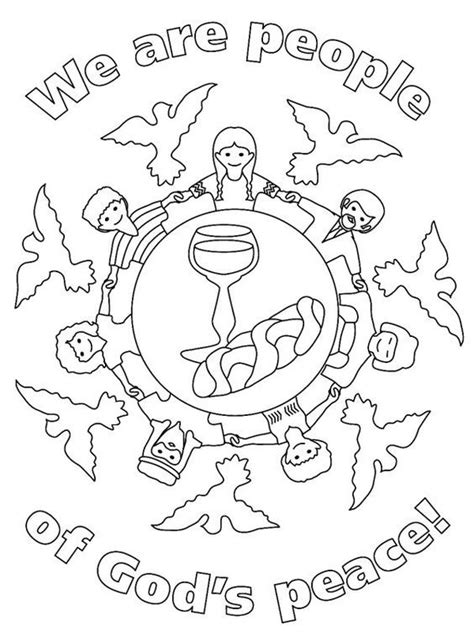 Children Peace Coloring Page | Bible coloring pages, Bible coloring ...