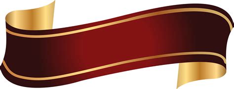 Download Red And Gold Banner Png Clipart Image Banner Ribbon Design