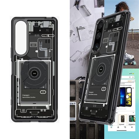 Etui Spigen Ultra Hybrid Do Xperia 1 V Przydymione Szare Zero One