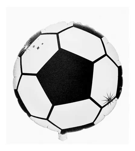 Balão Metalizado Bola De Futebol 45x45cm Kit C 10 Balões