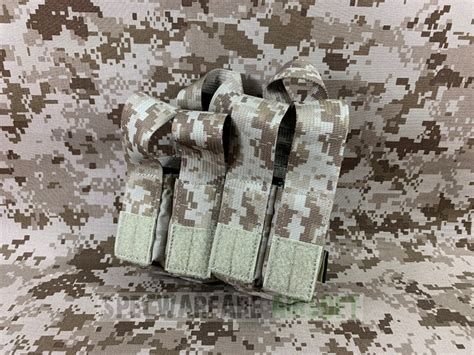 Specwarfare Airsoft Flyye Molle Double M With Quad Pistol Mag Pouch