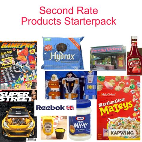 Second Rate Products Starterpack R Starterpacks