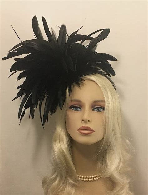 Black Fascinator Derby Fascinator Hat Fascinators Headband Etsy In