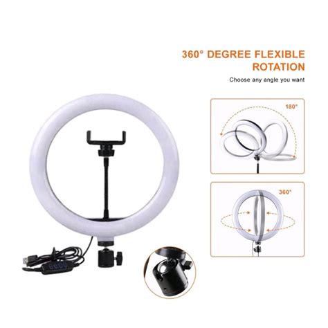 Jual Ring Light Fill Led 26cmholder Hp Lampu Make Up Vlog Tiktok