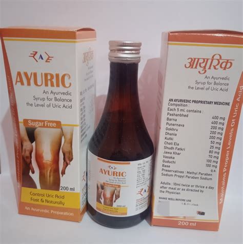 Uric Acid Control Syrup Packaging Type Bottle As Directed By