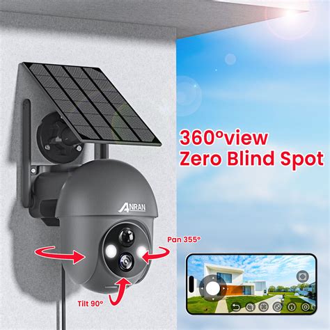 Anran Mp Wireless Wifi Outdoor Home Cctv Security Camera Battery Solar