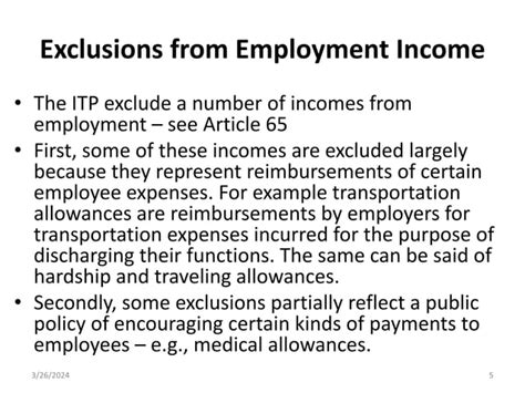 Employment Income Tax Lecture Notes Ppt PPT