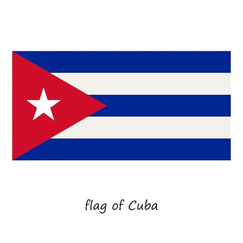 Bandeira De Cuba Vetor Premium