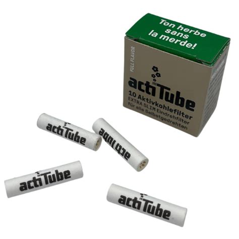 ActiTube EXTRA SLIM Filterki Węglowe 6mm 10szt Flowrolls