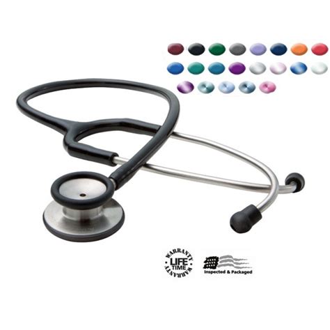 Adc Adscope 603 Dual Head Stethoscope Adult Black Littmann Clone