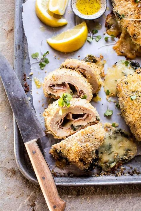 Crispy Baked Basil Chicken Cordon Bleu Half Baked Harvest