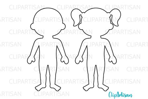 Human Body Outline Clipart