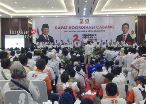 Ribuan Kader Gerindra Kota Semarang Tancap Gas Menangkan Pemilu