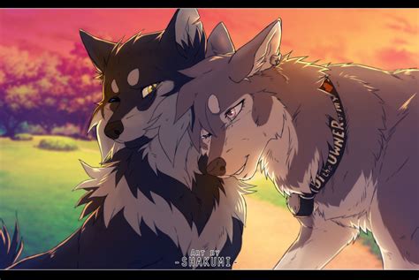 Drawings Of Anime Wolves In Love