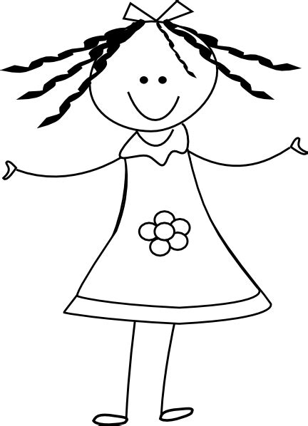 Free Girl Clip Art Black And White Download Free Girl Clip Art Black And White Png Images Free