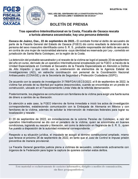 Fiscal A General On Twitter Tras Operativo Interinstitucional En La