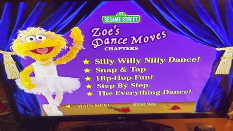 Zoes Dance Moves Dvd Menu Walkthrough Youtube