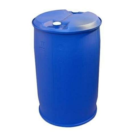 Blue Cylindrical Chemical Storage Used Plastic Drums Capacity