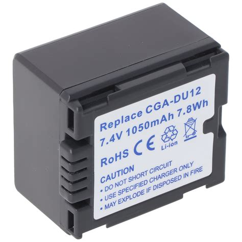 Accucell Akku Passend Für Panasonic Cga Du12 Vw Vbd120 1050mah Cga Du12 Panasonic Akku