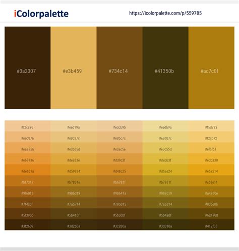 390 Latest Color Schemes With Bronze Color Tone Combinations 2023