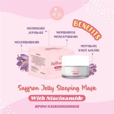 Jual Saffron Jelly Sleeping Mask Hielbeauty BPOM Shopee Indonesia