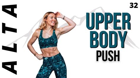 ⚡️ 45 Min Upper Body Push Workout At Home With Dumbbells Pyramids Alta Day 32 Youtube