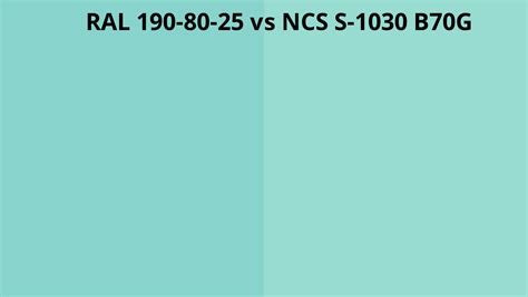 Ral 190 80 25 Vs Ncs S 1030 B70g Ral Colour Chart Uk