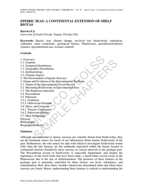 Epeiric Sea 1 | Continent | Plate Tectonics