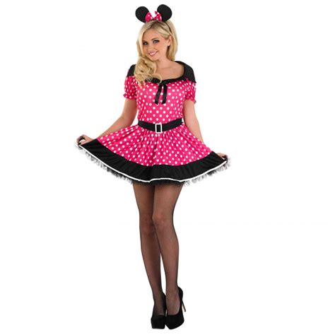 Pink Minnie Mouse Costume Adults