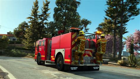 Fire Truck Improved Model And Livery Gta 5 Mods