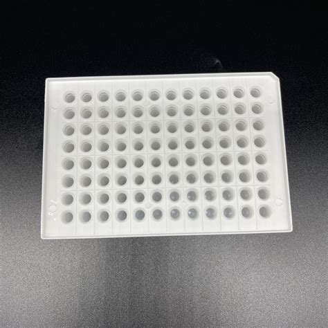 96 Well Semi Skirt 01ml Pcr Plate For Lab Use China White And Half Skirt