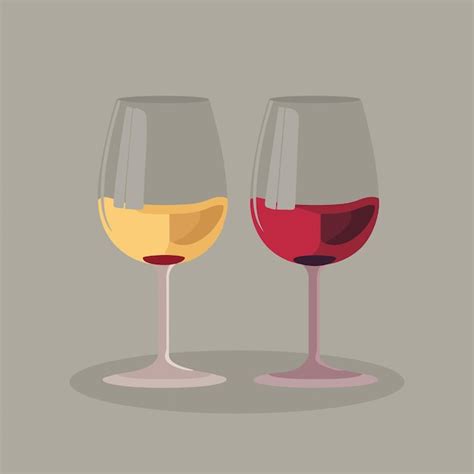 Premium Vector | Glasses of wine vector