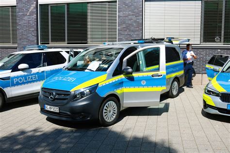 Autobahn Polizei Frankfurt Mercedes Benz Vito Am Beim Tag Der