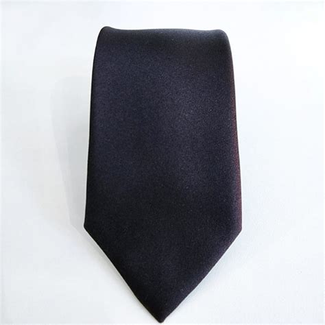 Corbata De Seda Italiana Negra Lisa Camisas Corbatas Y Accesorios