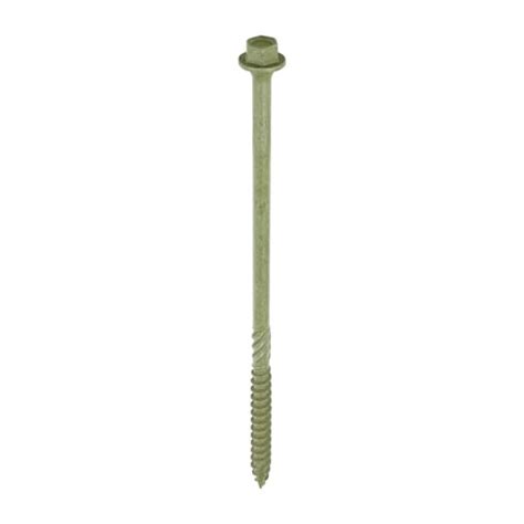 Timco Hexagonal Head In Dex Timber Screws 150 X 67mm Olive Green