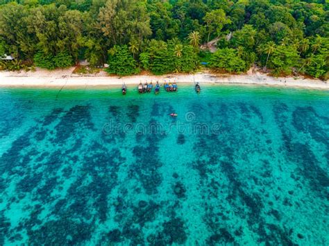 Aerial View of Sunset Beach in Koh Lipe, Thailand Stock Photo - Image of andaman, relax: 264871064